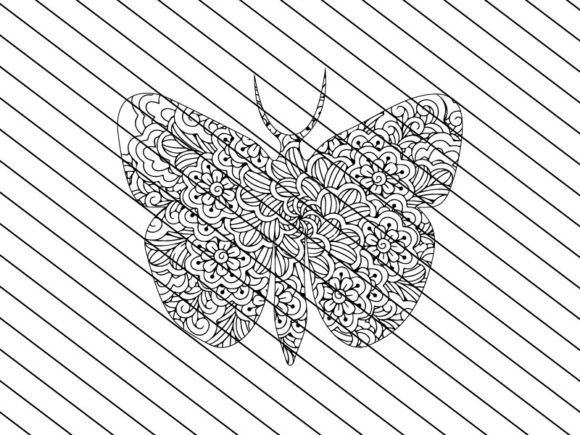 Download Butterfly Zentangle Craft Design - Premium Resources
