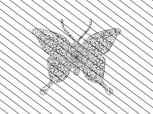Download Butterfly Zentangle Craft Design - Premium Bundle