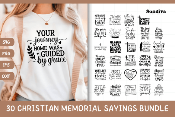 Download 30 Christian Memorial Quote SVG Bundle - Quote svg Collection