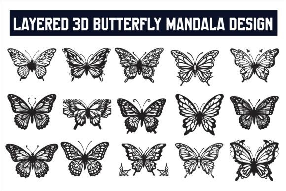 Download Intricate Butterfly Layered Laser Cut - Premium Resources