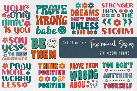 Download Retro Inspirational Quote SVG Bundle - Quote svg Collection