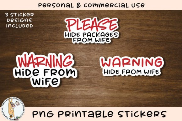 Download Hide from Wife Printable Funny Stickers - Printable funny stickers Collection