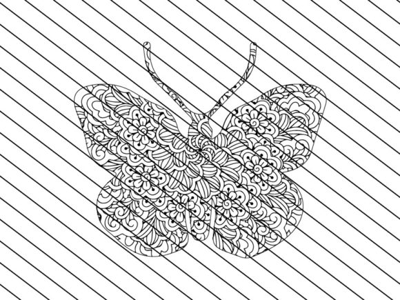Download Butterfly Zentangle Craft Design - Premium Resources