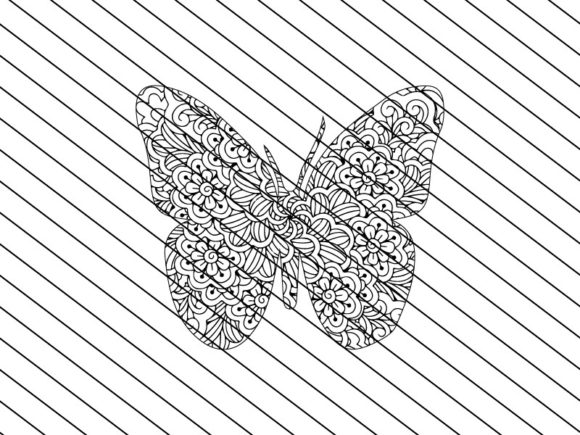 Download Butterfly Zentangle Craft Design - Premium Bundle