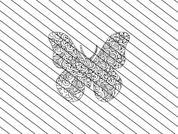 Download Butterfly Zentangle Craft Design - Premium Resources