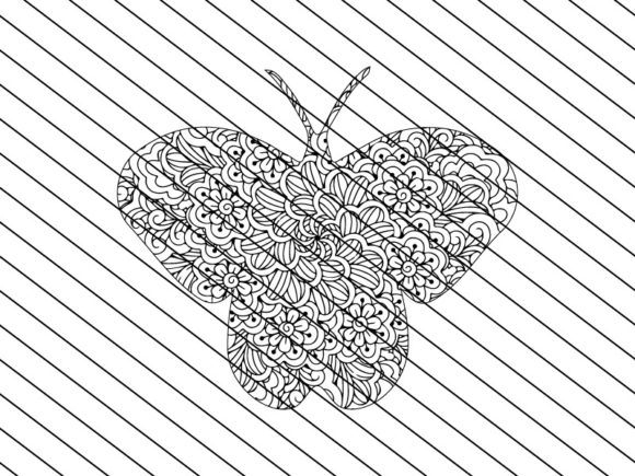 Download Butterfly Zentangle Craft Design - Premium Resources