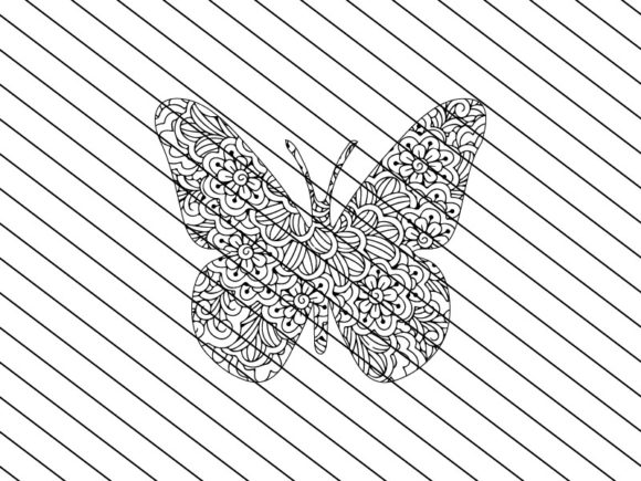 Download Butterfly Zentangle Craft Design - Premium Bundle